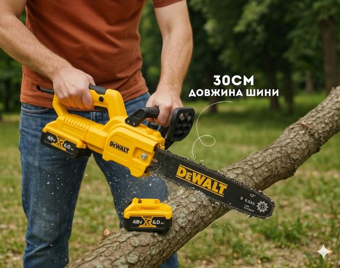 Акумуляторна пила Kogelman на природі