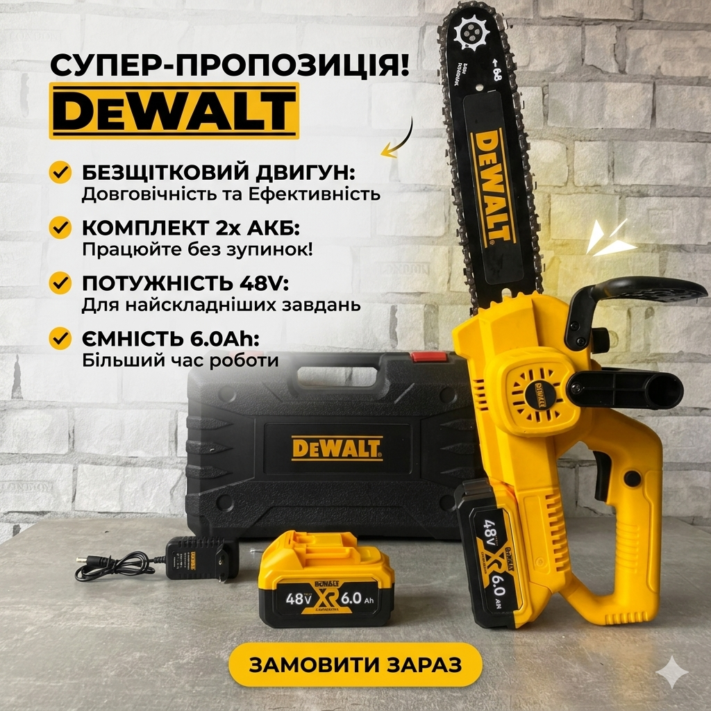 Акумуляторна безщіткова пила Kogelman